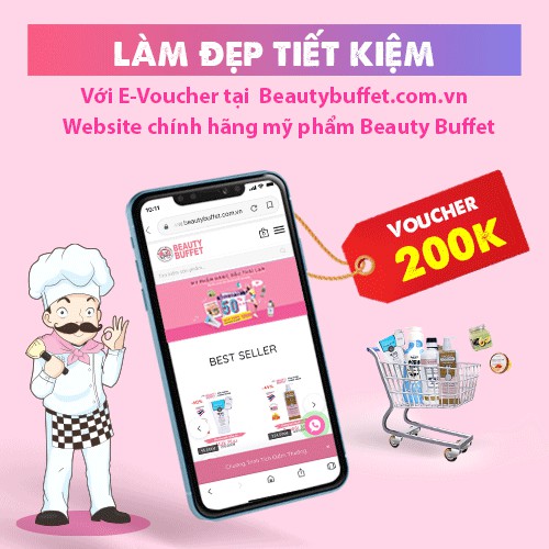 Toàn quốc [E-voucher] Giảm 200k khi mua mỹ phẩm Thái Lan Beauty Buffet