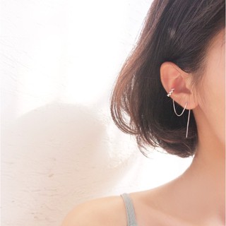 Khuyên tai kẹp vành có dây xỏ Quảng Châu