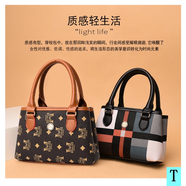 Túi Xách Tay Hai Ngăn Thời Trang Mới Dành Cho Phụ Nữ Trung Niên 2022