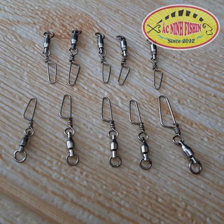 Combo 5 Khóa xoay inox siêu khỏe dùng cho câu cá, câu lancer, câu đơn, câu lục, trục chống xoắn