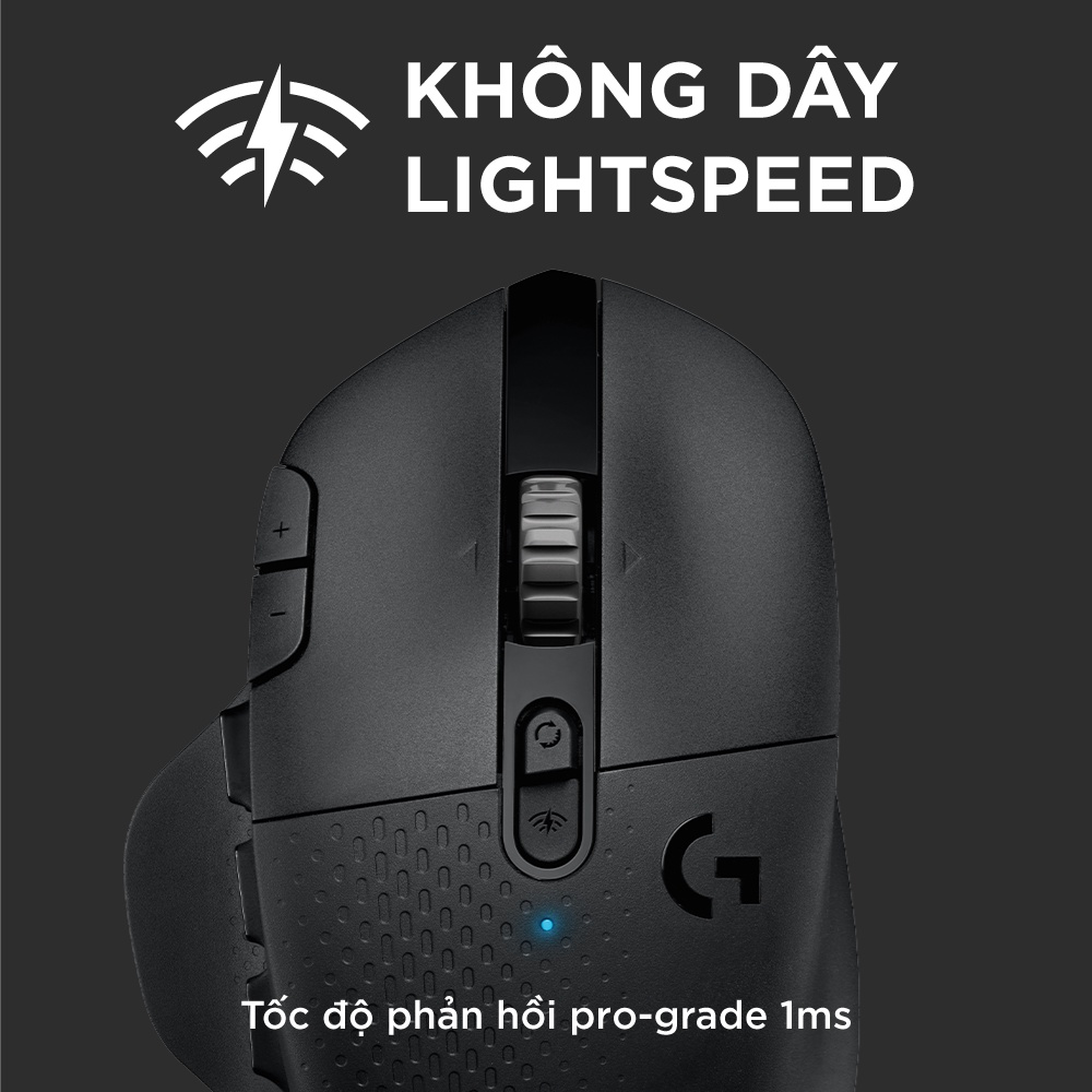 [Mã ELMALL10 giảm 10% đơn 500K] Chuột game không dây Logitech G604 - Cảm biến 25k, 15 nút lập trình, Bluetooth/USB