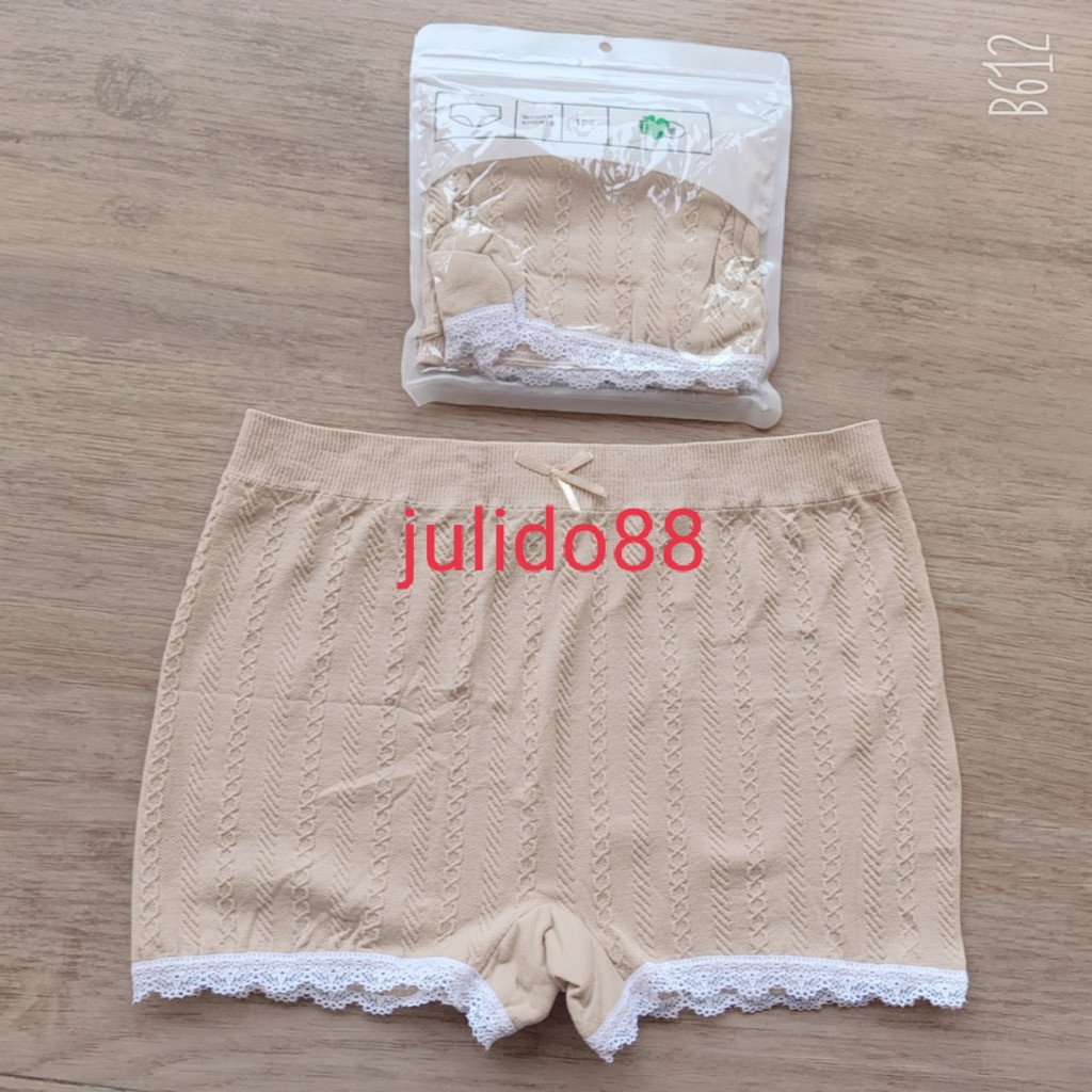 Quần mặc váy loại 1 túi zip sang chảnh _quần đùi váy cotton gân co giãn 4 chiều xuất Nhật kháng khuẩn gân viền ren