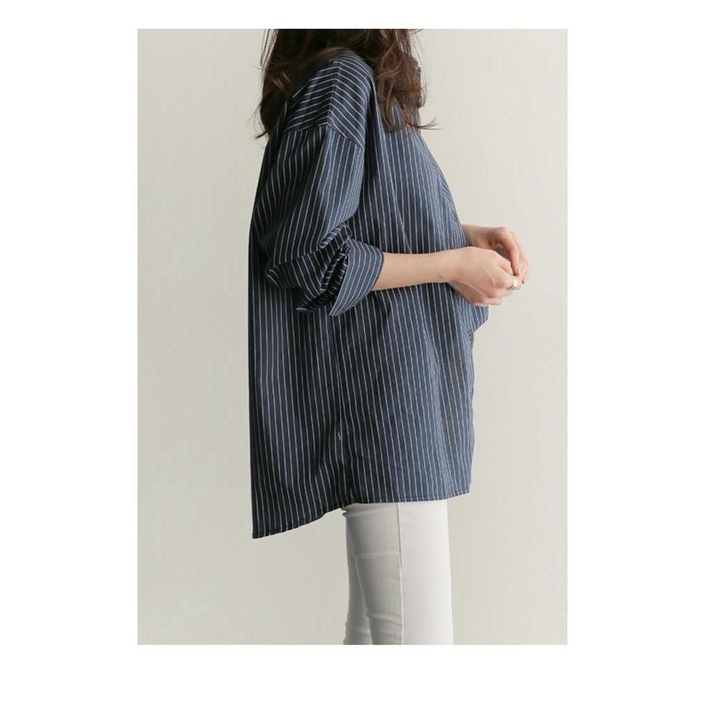 Áo Sơ Mi Tay Dài Họa Tiết Caro Thời Trang Cho Phụ Nữ