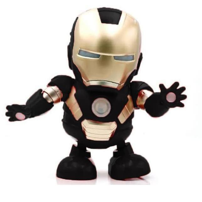 Mô Hình Đồ Chơi Robot Nhảy Múa Ld-500A Iron Man / Led / Dance Hero - M135- Black Wm9