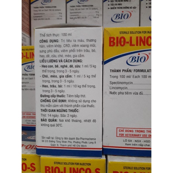 Lincosal, Linco S, Lincospec Mỹ, Linco spectin, Interspectin L, Linco spec 100ml