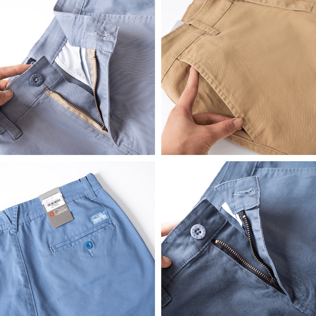 Quần short nam kaki Owen 7 màu chất liệu vải cotton cao cấp mềm mịn co giãn trẻ trung dáng slimfit năng động dễ mặc