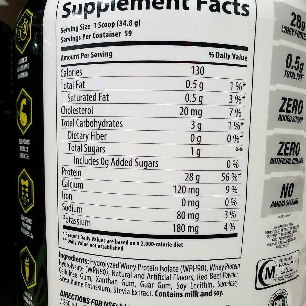 Hydropure Hydrolyzed Whey - Whey Protein 100% thủy phân : Nguồn dinh dưỡng hoàn hảo cho cơ bắp