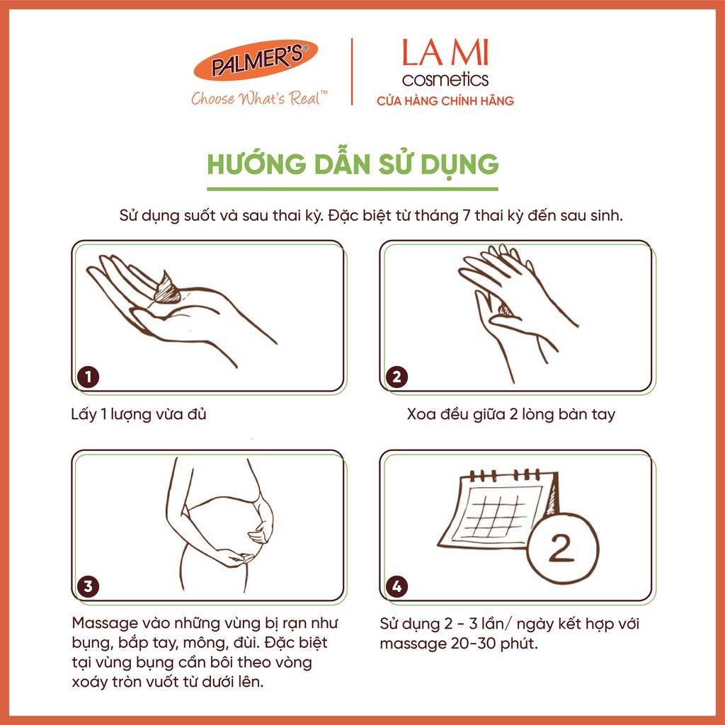 Bơ đậm đặc ngăn ngừa và chống rạn da tăng cường Palmer's 125g | BigBuy360 - bigbuy360.vn