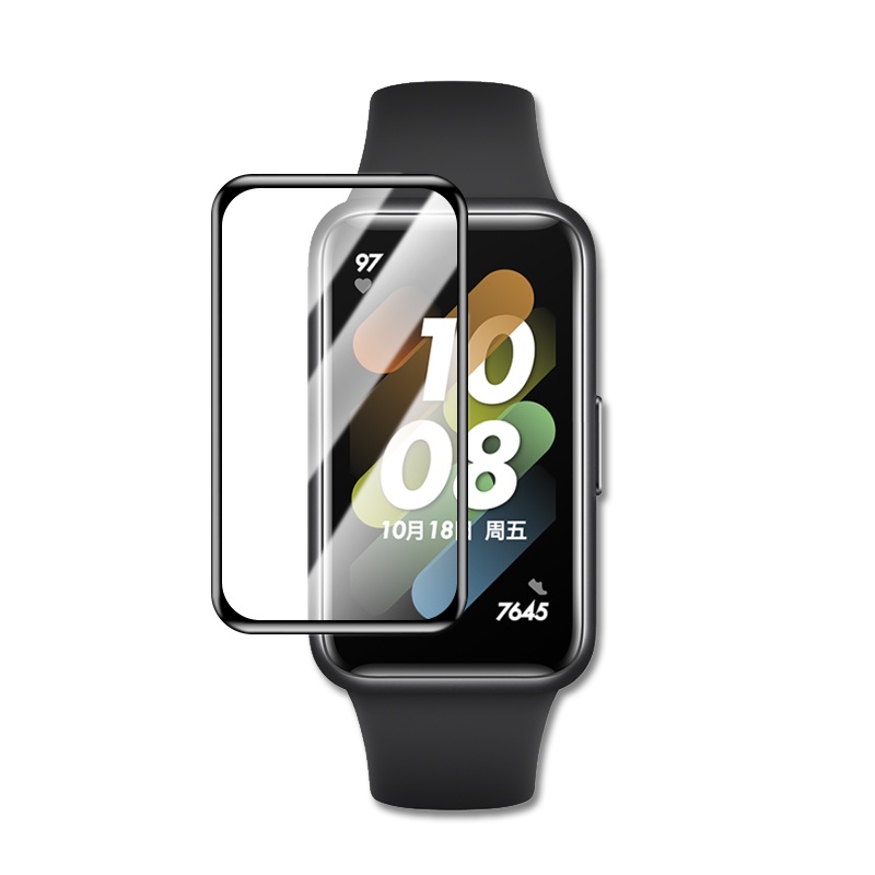 Jansin Kính Cường Lực Toàn Màn Hình 3D Cho Huawei Band 8 7 6 Watch Fit 2