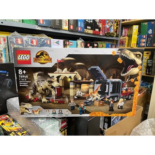 - lego 76948 - jurassic world - t. rex & atrociraptor dinosaur breakout