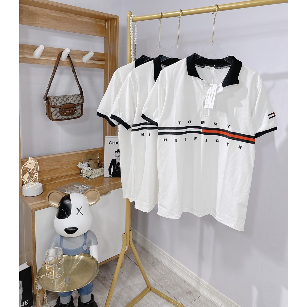 Áo polo Tom thêu chữ cổ sơ mi SL800