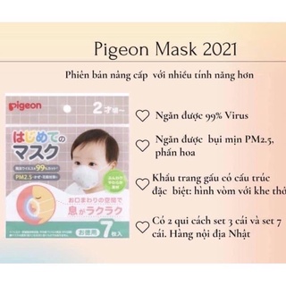 Khẩu trang gấu ảnh thật set 7c