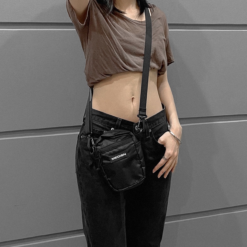 TÚI ĐEO CHÉO MEDISN MINI SHOULDER BLACK BAG | BigBuy360 - bigbuy360.vn