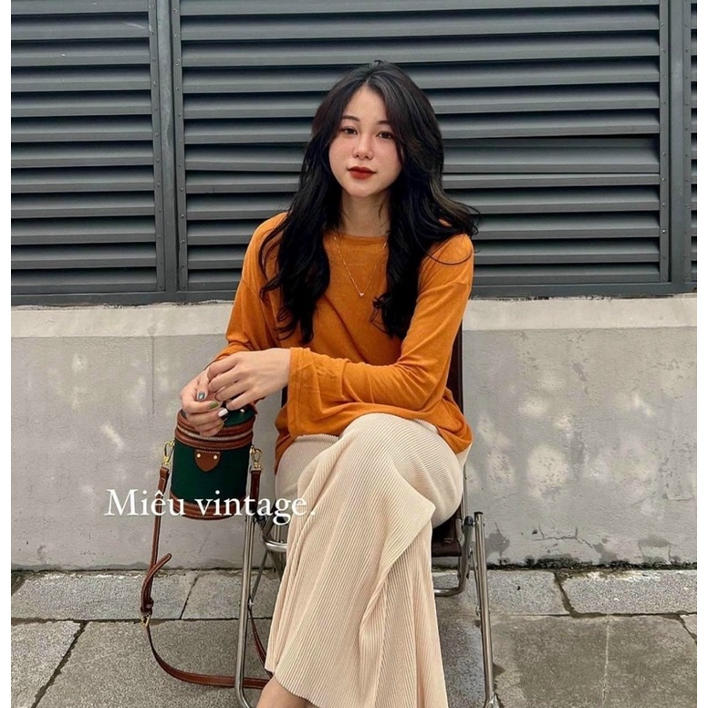 Quần suông tăm to ống sớ tôn dáng màu sắc