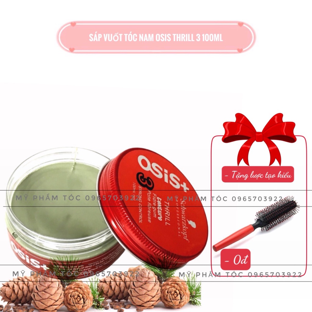 Sáp Vuốt Tóc Cho Nam Osis+ Thrill 3 100ml