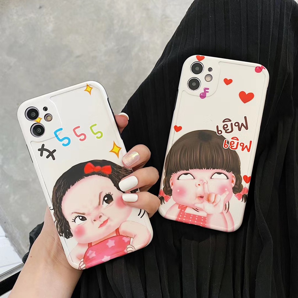 Ốp điện thoại mềm in hình bé gái đáng yêu cho iPhone 7 8 SE2 plus X XS XR XSmax 11 Pro Promax | BigBuy360 - bigbuy360.vn