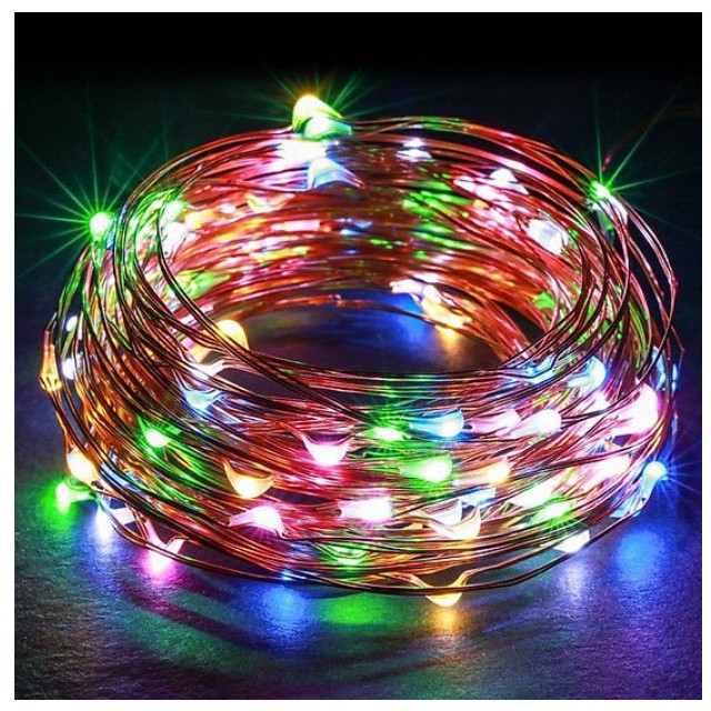 Dây Đèn Chớp Nháy có remote điều khiển/ Đèn trang trí Led dây đồng dùng trang trí giáng sinh, năm mới, đám cưới