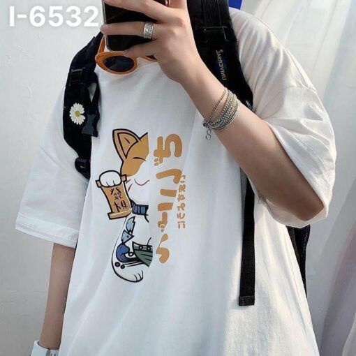 Áo thun Unisex Form Rộng - Áo thun nam Tay Dài 3/4 - Áo thun nữ In Họa Tiết Mèo Thần Tài - Bachiembmt1