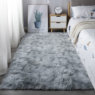 Dụng cụ trang trí chất lượng cao❤Thảm trải sàn phòng ngủ màu sắc gradient độc đáo