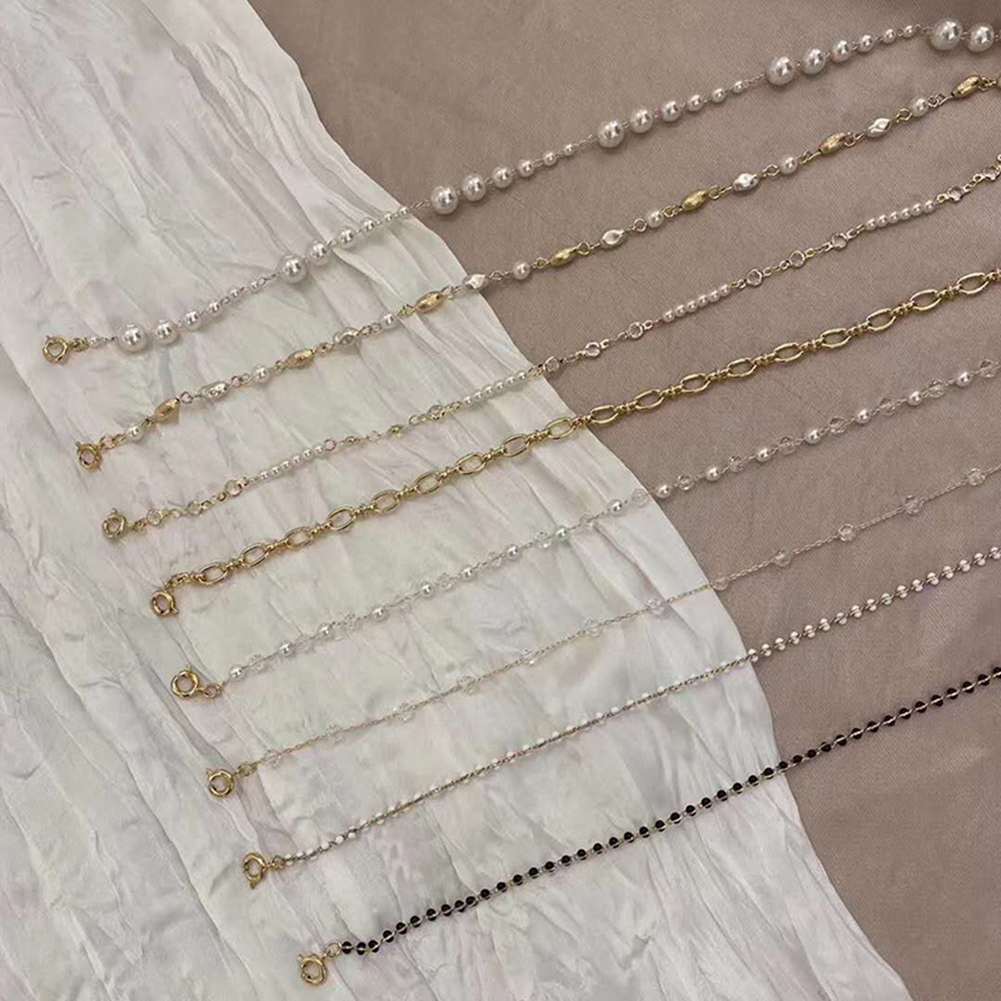 Dây Đeo Mắt Kính Dạng Chuỗi Ngọc Trai Thời Trang