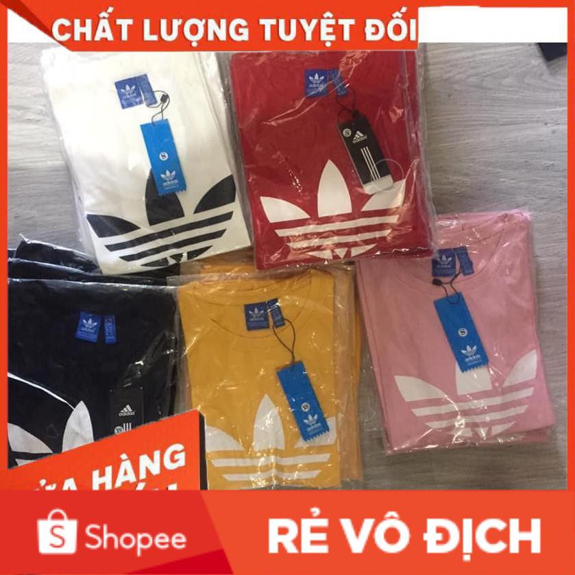 ÁO THUN NGẮN TAY ADIDAS MÀU ĐỎ UNISEX (VIDEO, ẢNH THỰC TẾ) | BigBuy360 - bigbuy360.vn