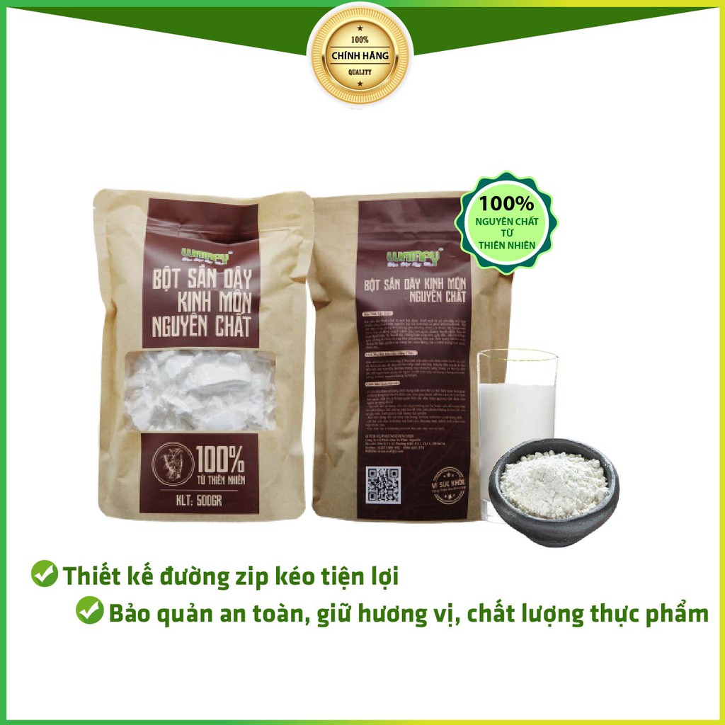 Bột Sắn Dây 100% Nguyên Chất Kinh Môn WATAPY Giúp Giải Nhiệt, Tốt Cho Hệ Tiêu Hóa Cho Cả Người Lớn Và Trẻ Em