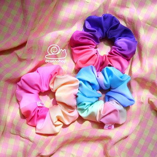 Chun buộc tóc Scrunchie vải 2 màu