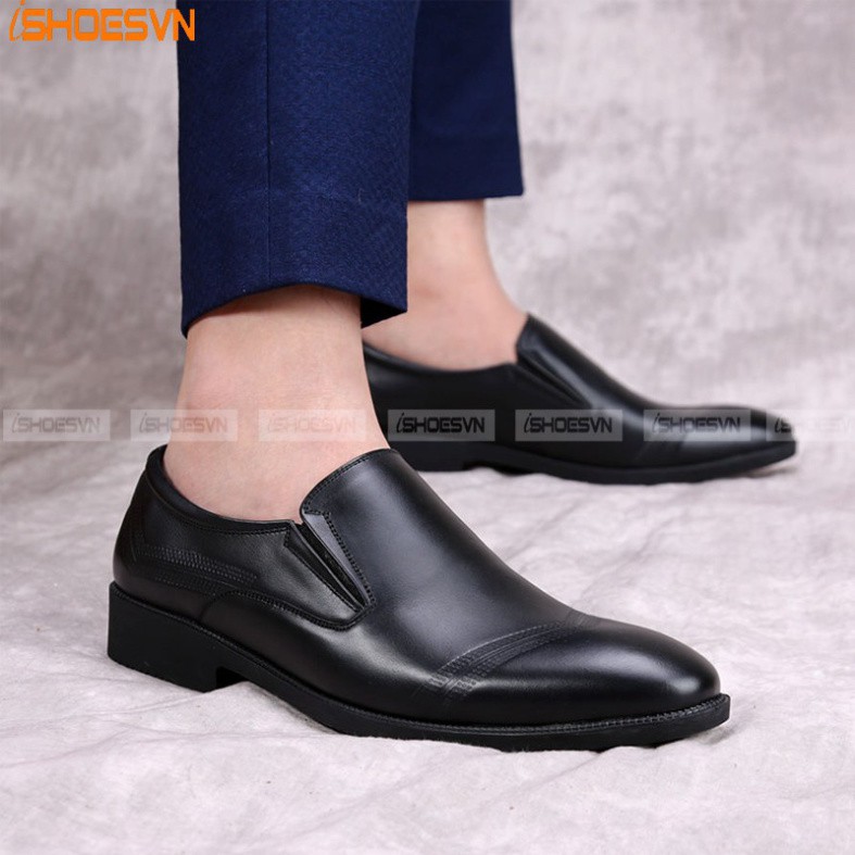 Giày lười công sở ISHOESVN IS301 - Giày da bò nam giày ishoes
