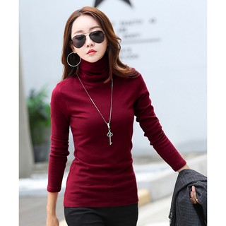 Áo thun cổ lọ
