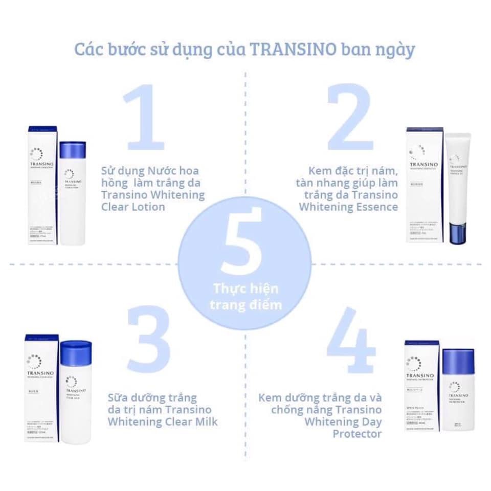 Set mini Transino 5 món NGỪA NÁM TÀN NHANG dưỡng da sáng mịn hiệu quả trong 7 ngày chính hãng Nhật Bản