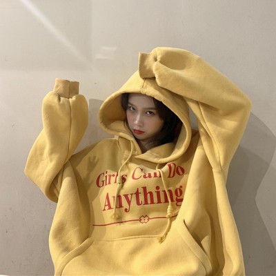 Áo hoodie phong cách Hàn Quốc năng động trẻ trung dành cho nữ