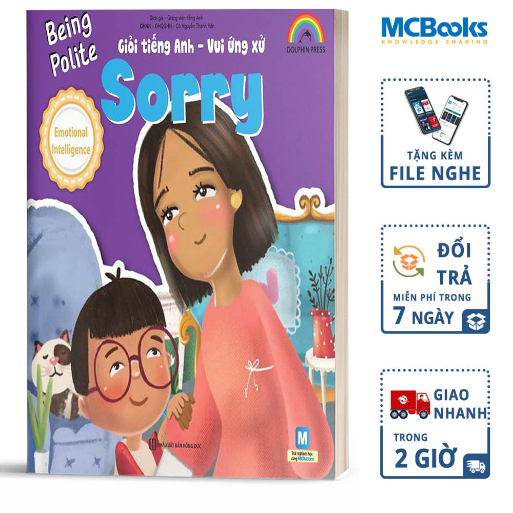 Sách Giỏi Tiếng Anh Vui Ứng Xử Sorry MCBooks