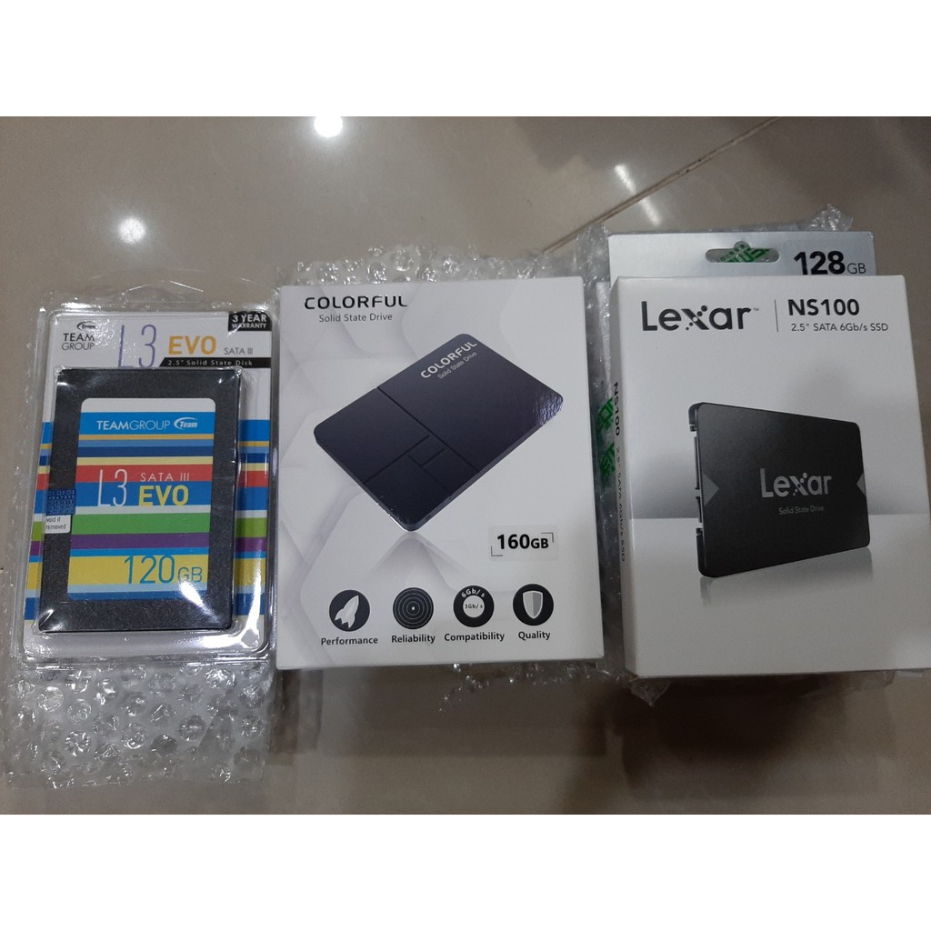 Ổ cứng ssd TeamGroup 120Gb, Fuller 128gb, Colorful 160gb  2.5'' Sata tốc độ 6gb/s