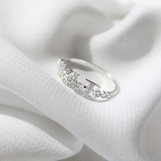 Nhẫn bạc nữ Love đính đá NB0433