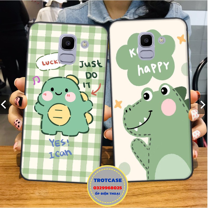 Ốp lưng Samsung A6/A6 Plus/A8/A8 PLus/J6/J6 PLus/J8 - in hình thỏ mập màu xanh đẹp , mắt cute , thễ thương
