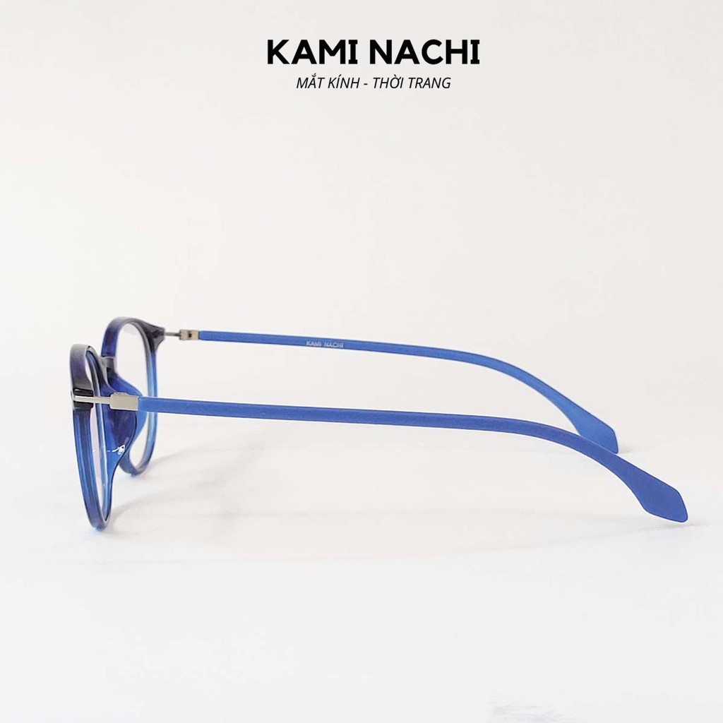 Gọng kính [CÓ THỂ LẮP TRÒNG CẬN] thời trang nam nữ KAMI NACHI dáng tròn phong cách đơn giản TR90.2019T | BigBuy360 - bigbuy360.vn