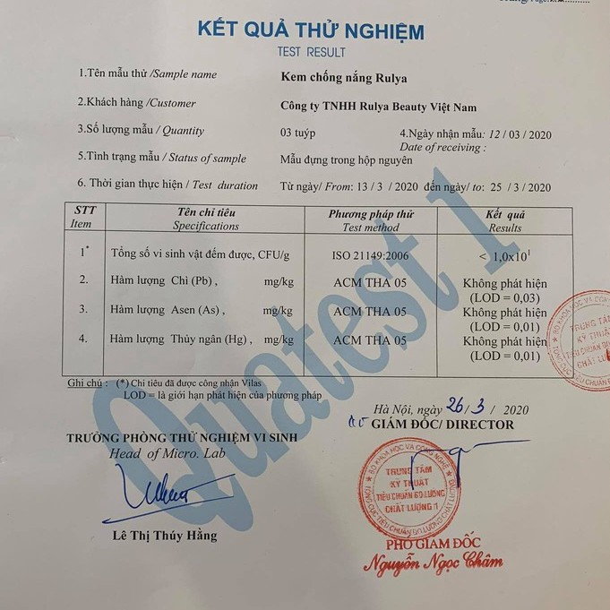 Kem Chống Nắng RULYA SUN BLOCK LOTION An Toàn Tuyệt Đối Cho Da