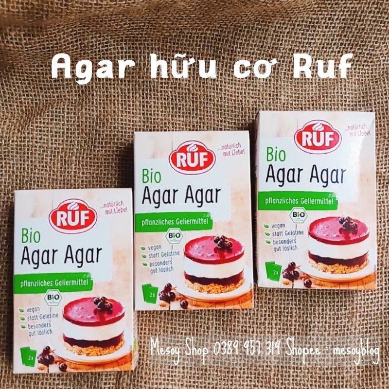 Bột rau câu agar hữu cơ Ruf 15gr