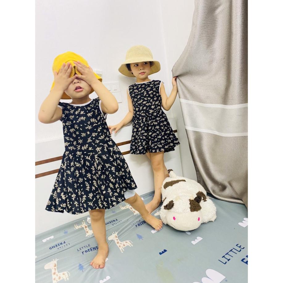 Váy hoa nhí siêu xinh cho bé gái từ 2-4 tuổi thời trang Banamo Fashion 5911