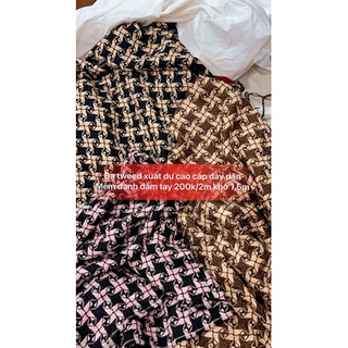 Dạ tweed cao cấp dày dặn đanh đẹp 200k/2m khổ 1,5