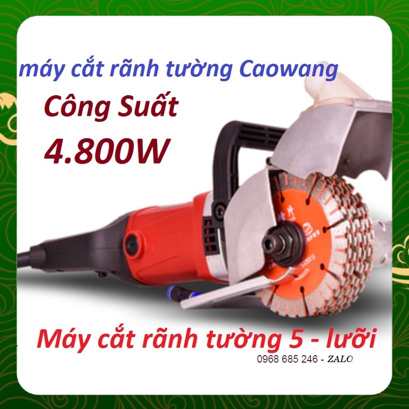 Máy cắt rãnh tường Caowang- 5 lưỡi cao cấp _ Nhật Việt official