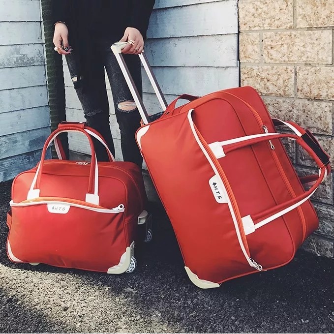 TÚI DU LỊCH CÓ TAY KÉO MÃ TRƠN