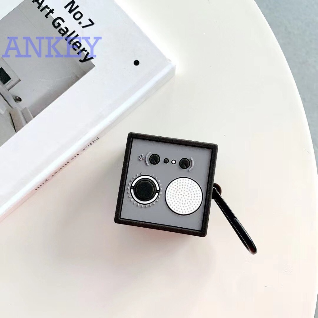 Case for Samsung Galaxy Buds Live / Buds Pro / Buds2 Vỏ bảo vệ hộp sạc tai nghe thiết kế hình radio FM cho