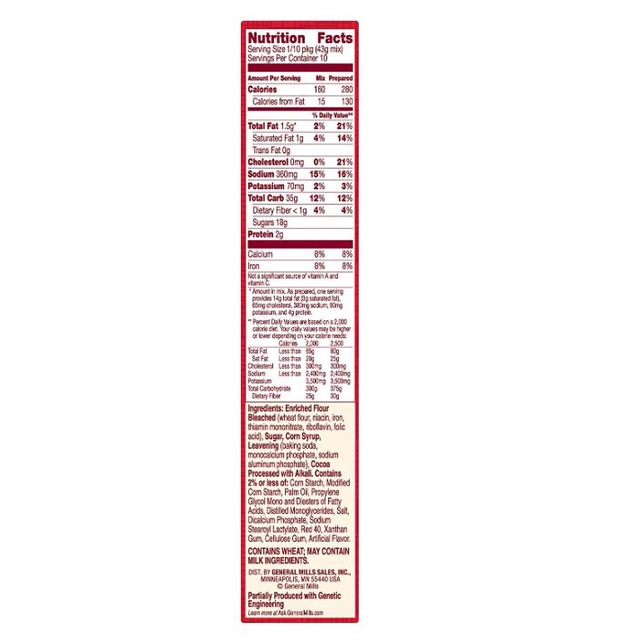 Bột Làm Bánh Pha Sẵn Betty Crocker Fudge Brownie Mix Pouch 519g