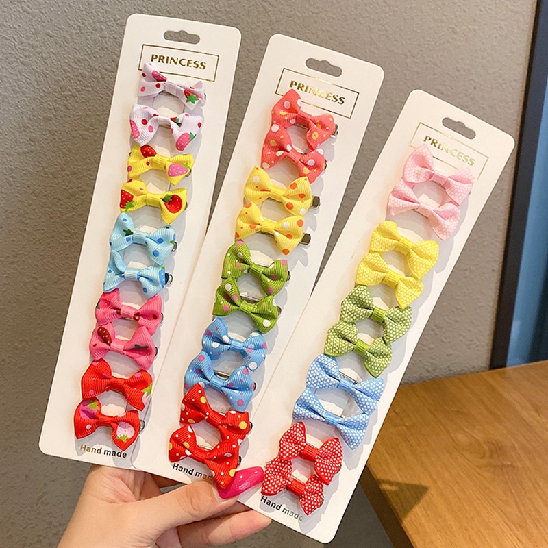 Set 10 Kẹp Tóc Nơ Thời Trang Hàn Quốc