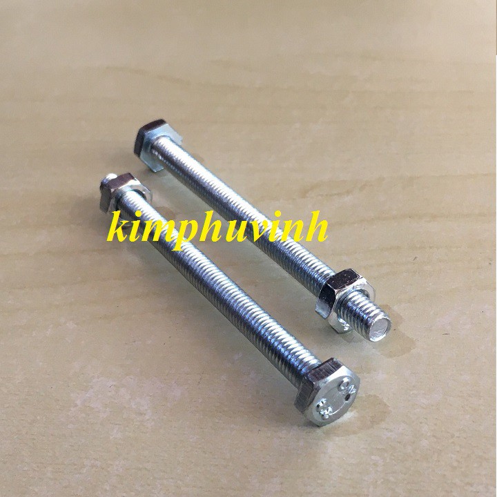 20 BỘ -  M6x80mm BULONG LỤC GIÁC - ỐC 6LI