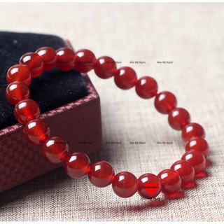 Vòng tay đá mã não đỏ 8mm HANMYNGHE