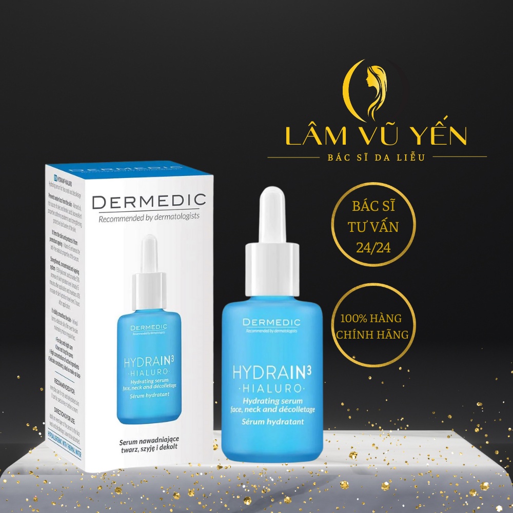 (Hàng công ty ) HYDRAIN3 HIALURO Hydrating serum for face, neck and decolltage - Serum cấp ẩm dành cho da khô mất nước