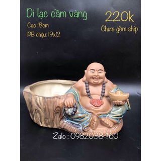 chậu tượng bonsai Di lặc
