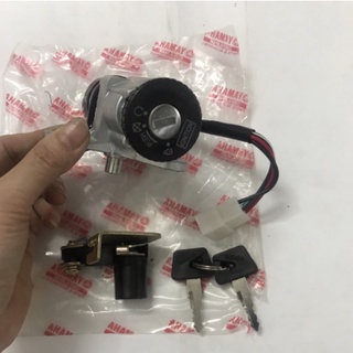 Ổ khóa chìa + túi yamaha xe sirus 2 dây, sirius 50 4 dây, jupiter 2-4 dây